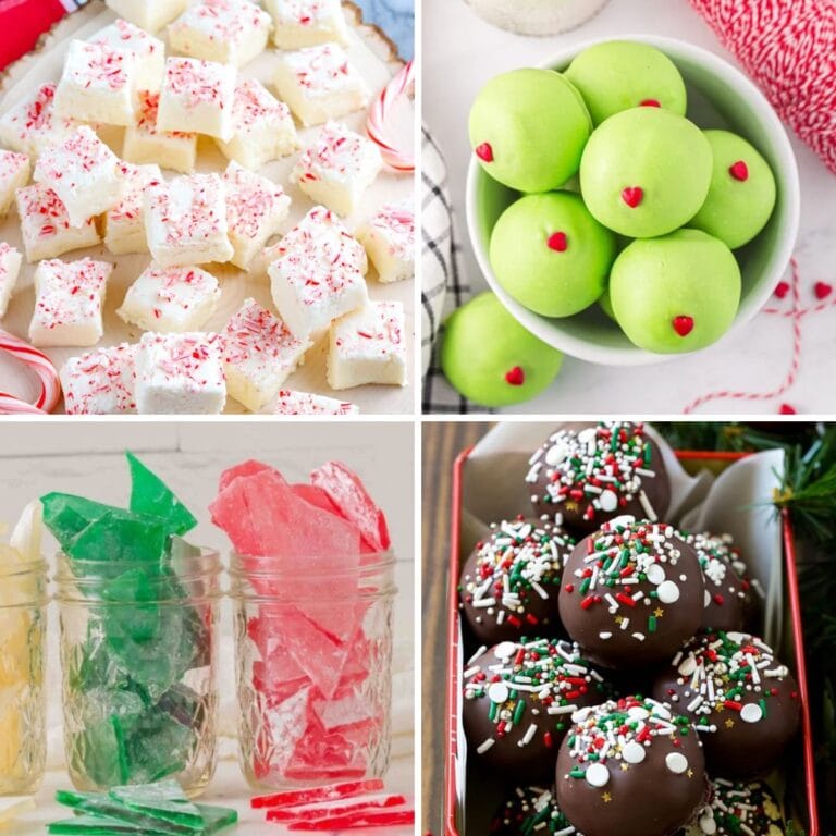 Cheap Christmas Candy collage.