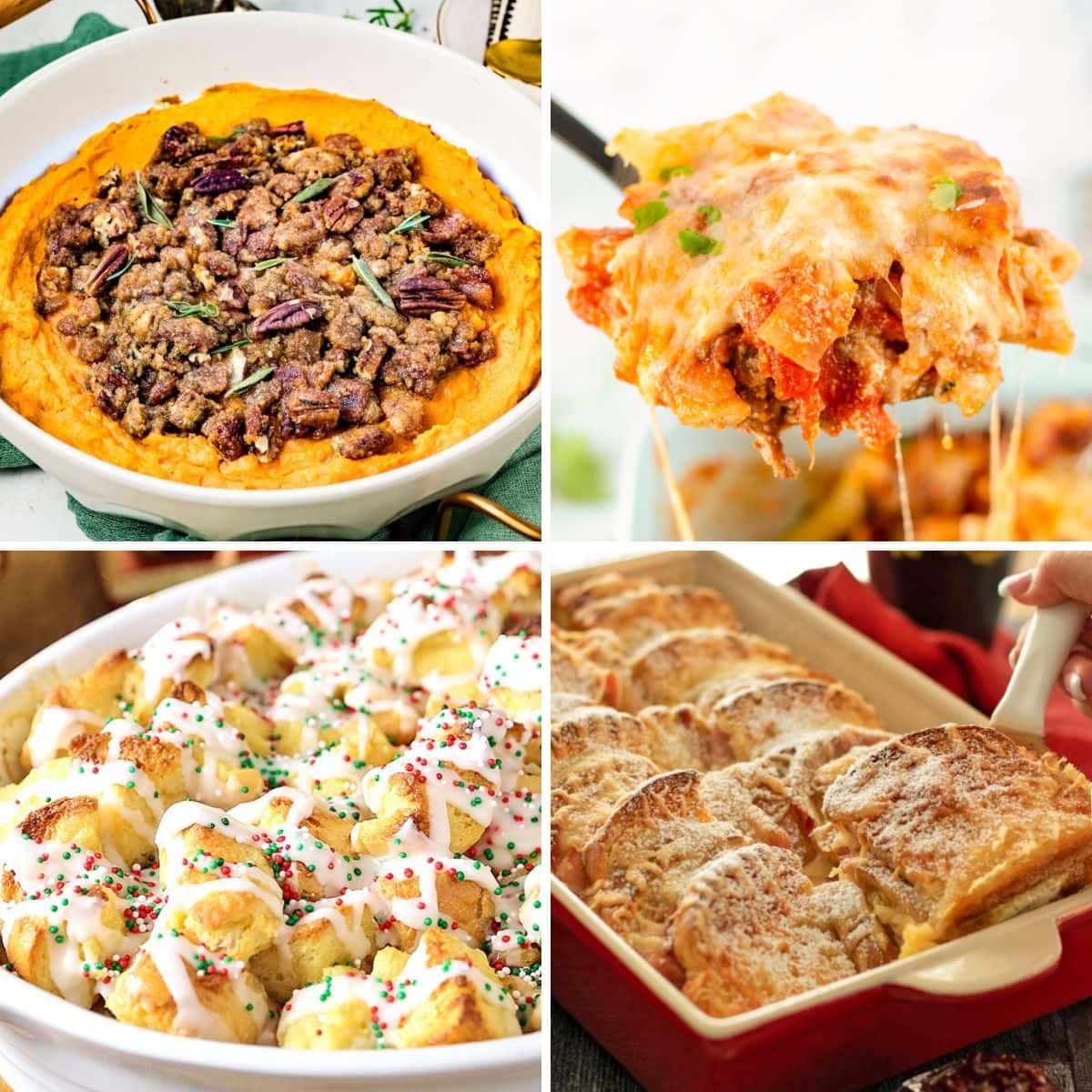 Christmas Casseroles collage.