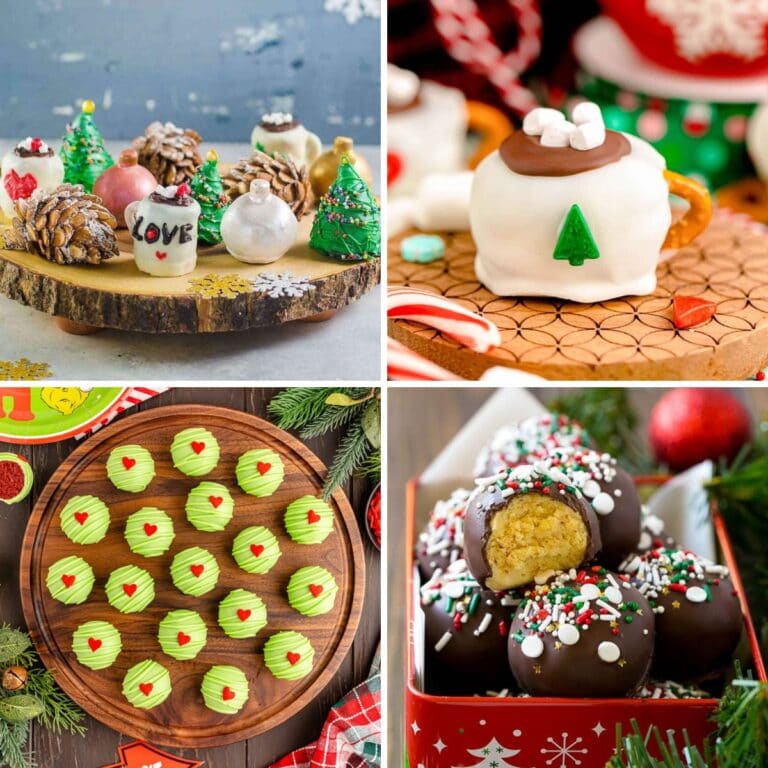 Christmas Truffles collage.