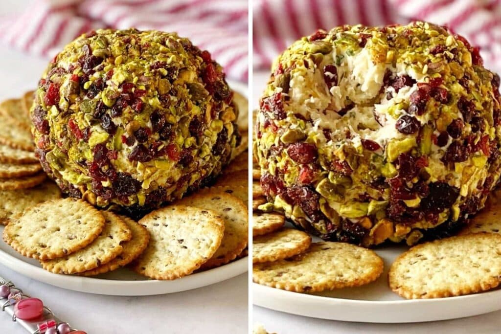 A close up shot of cheese balls.