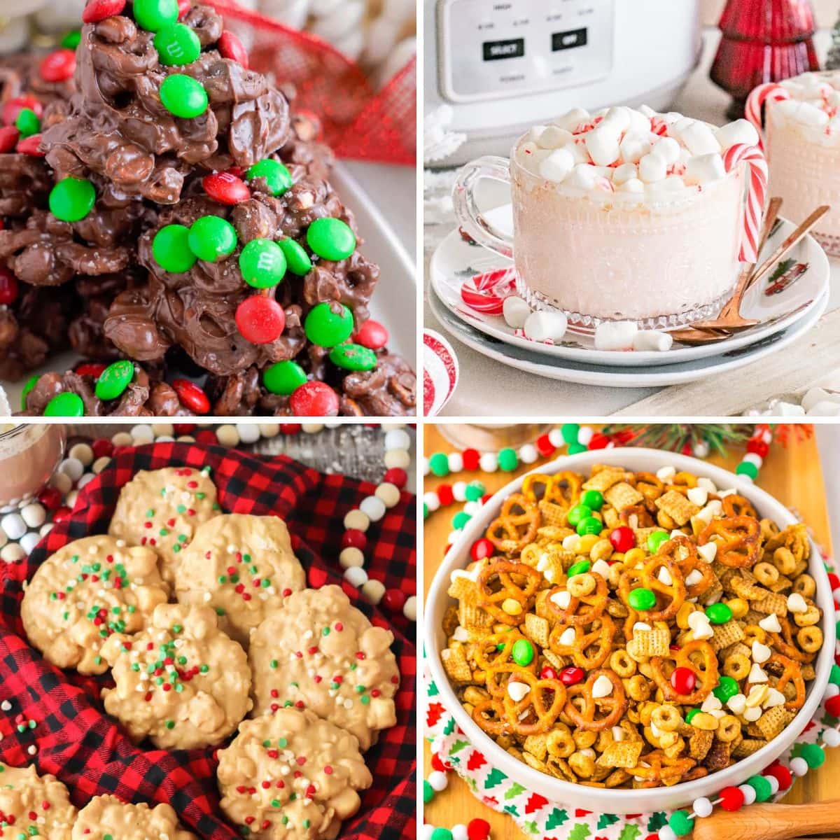 Christmas treats collage.