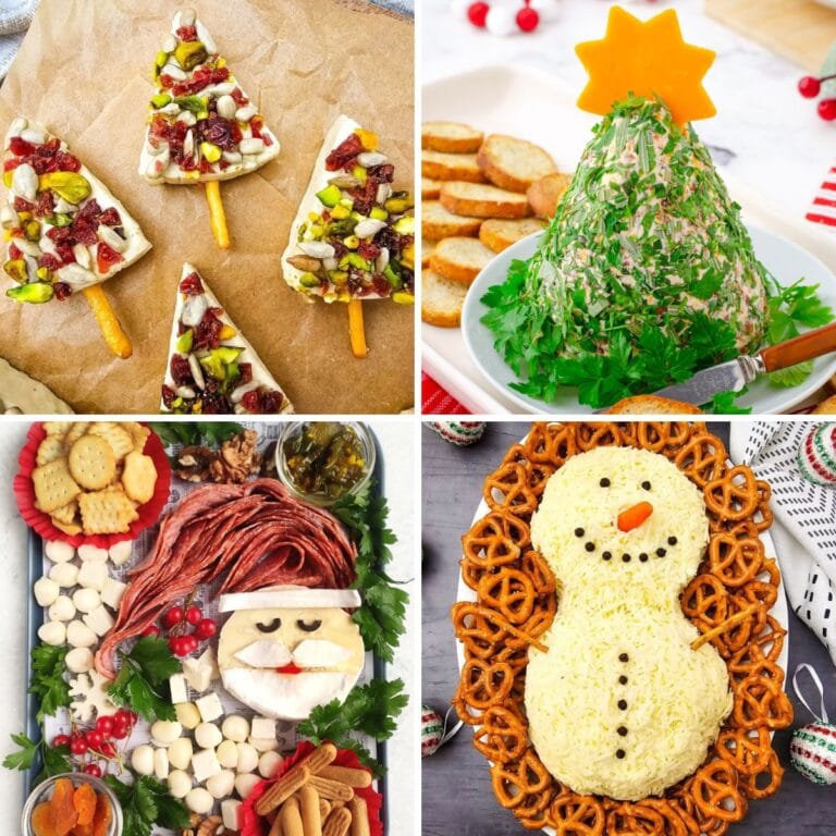 Cute appetizers collage.