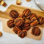 A close up shot of Rolo pretzels.