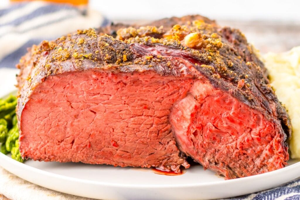 A close up shot of tip roast.