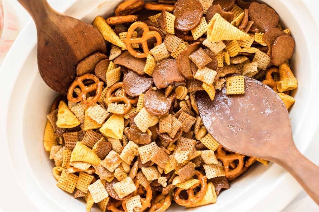 Crockpot chex mix