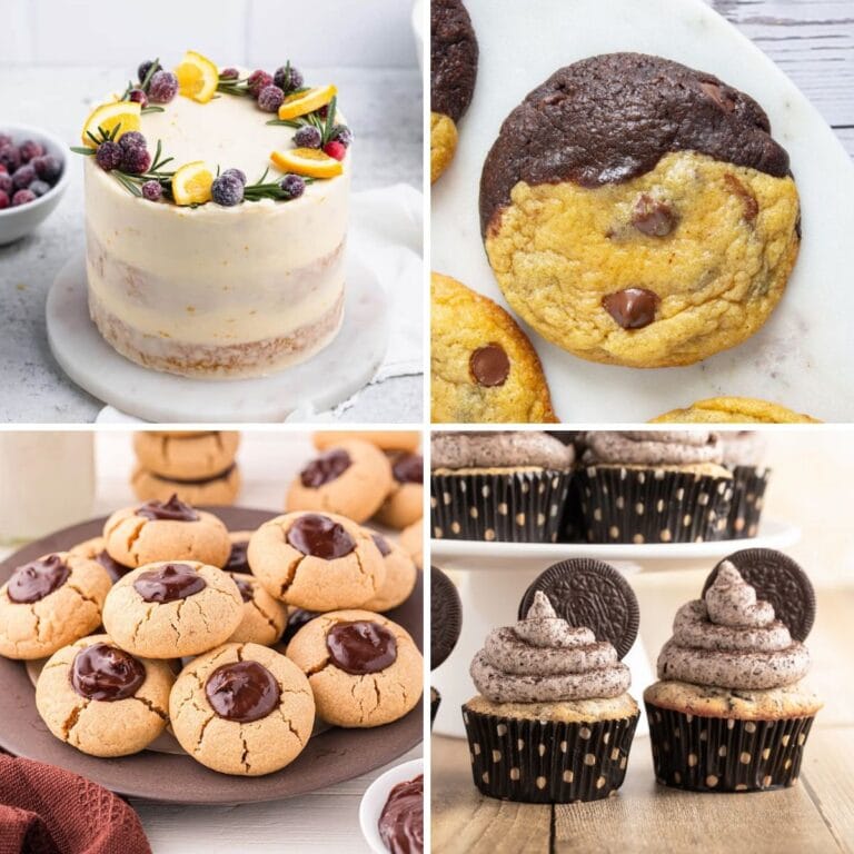 Desserts collage.