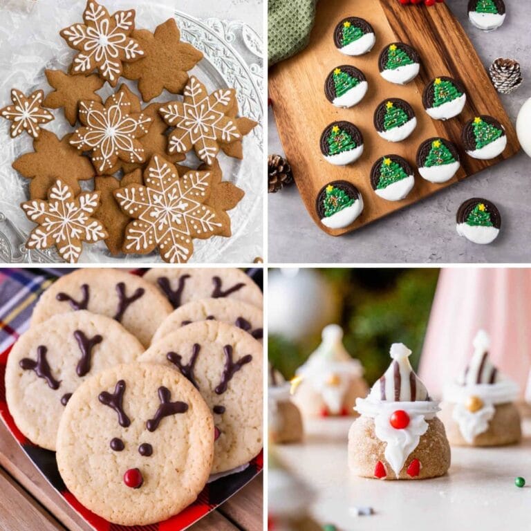 Christmas cookies for the holidays collage