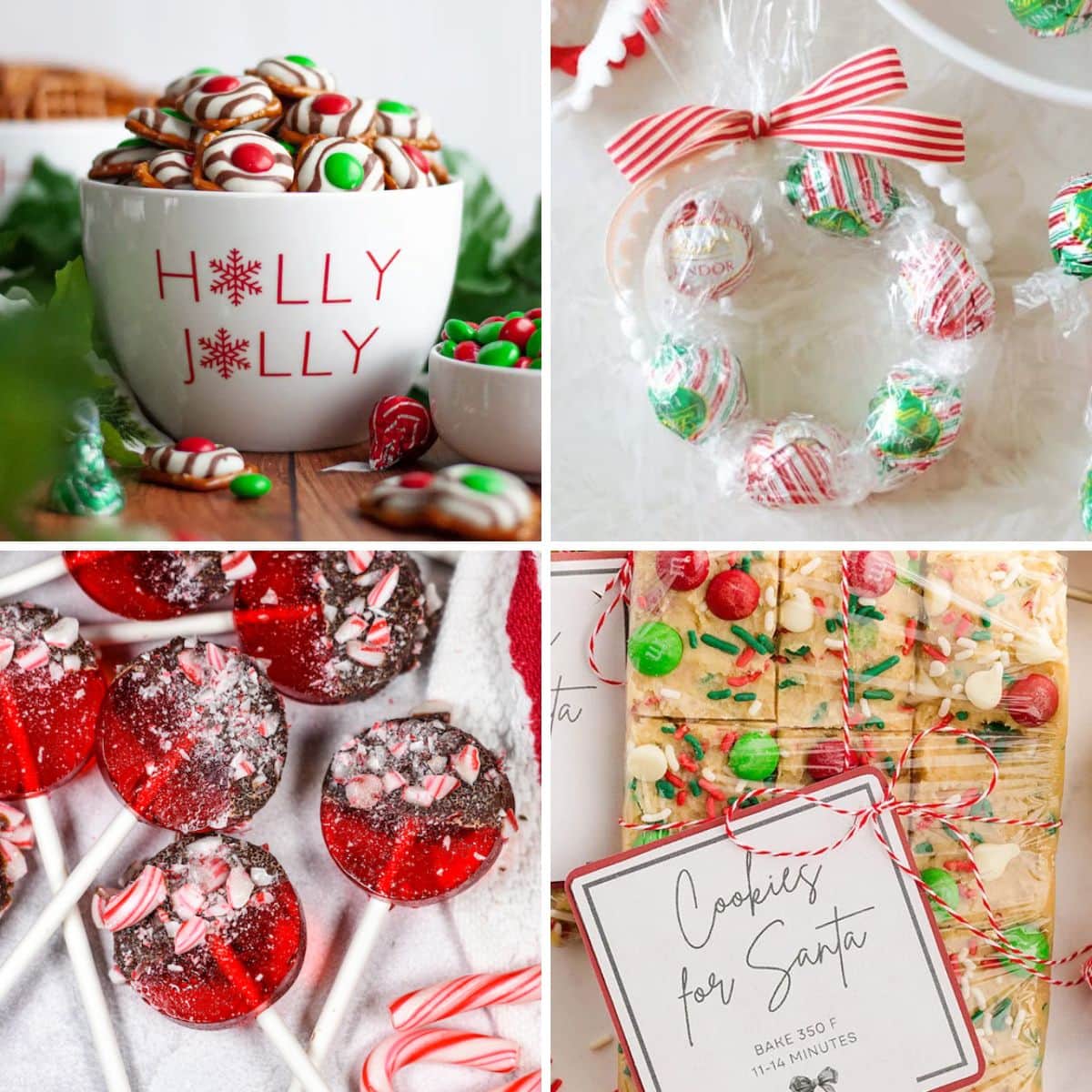 Christmas Goodies for Gifts collage.