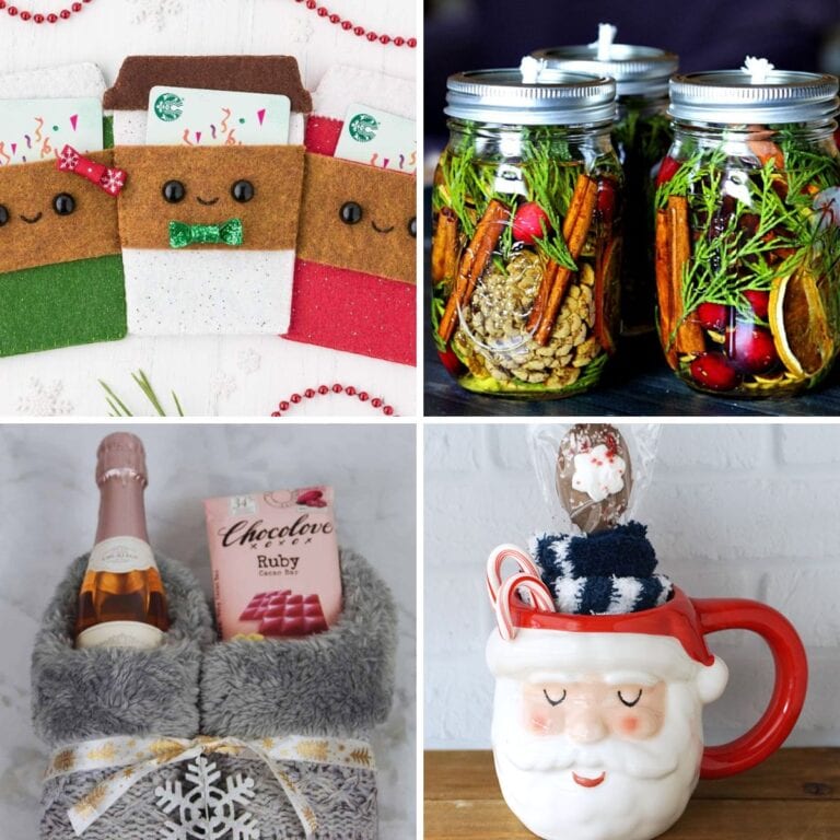 DIY Christmas Gift Ideas collage.