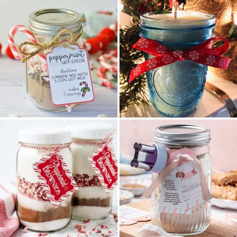 Christmas gifts in a jar.