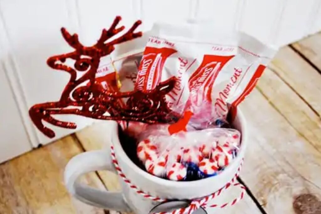 A close up shot of Christmas gift idea.