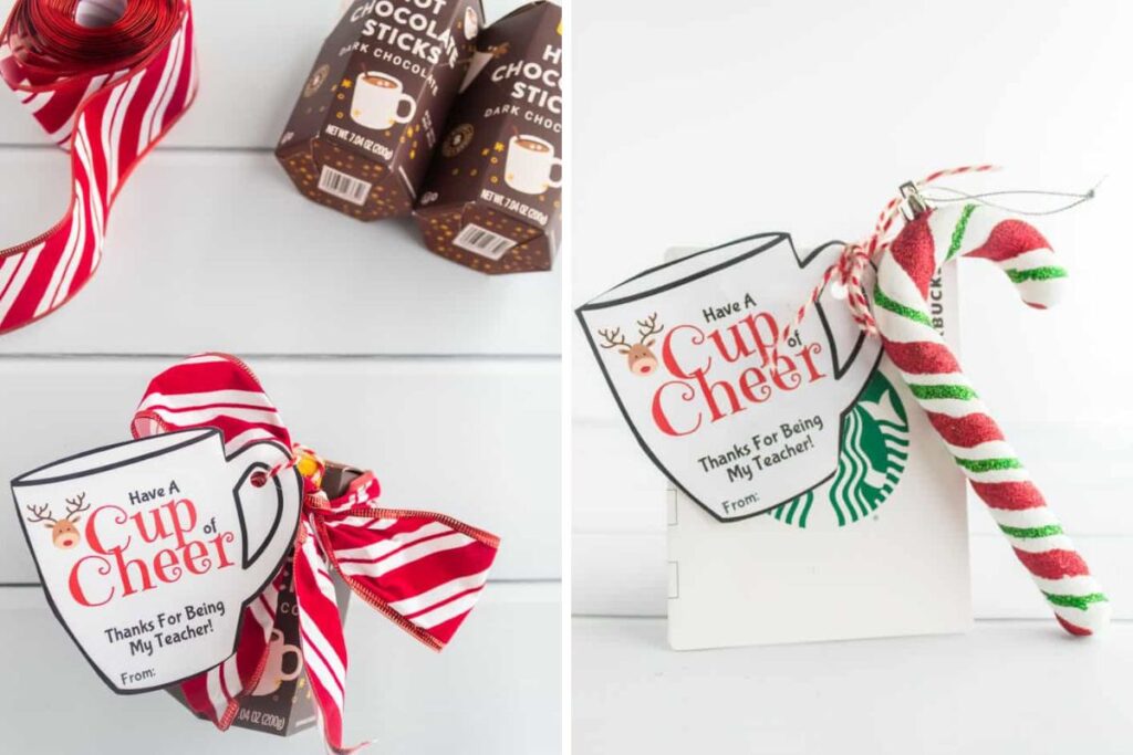 Collage of holiday gift tags.