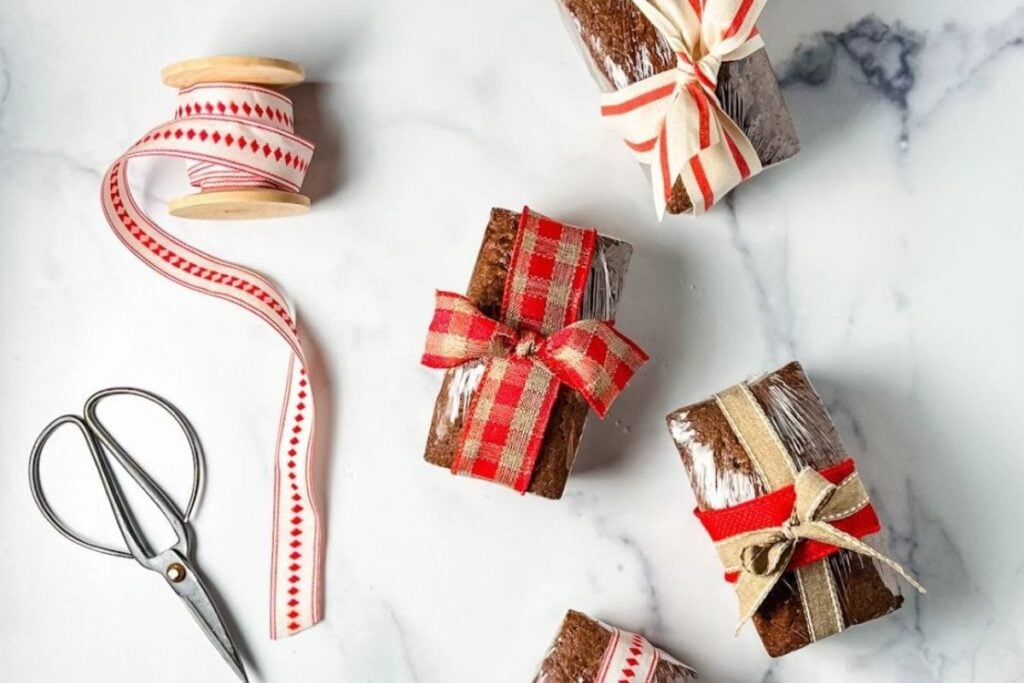 A close up shot of mini chocolate cakes.