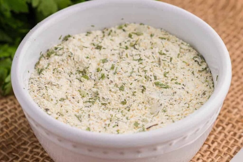 A close up shot of ranch seasoning.