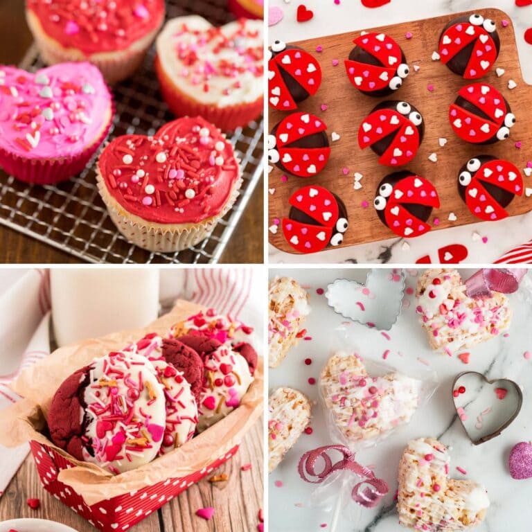Cute valentines day treat collage