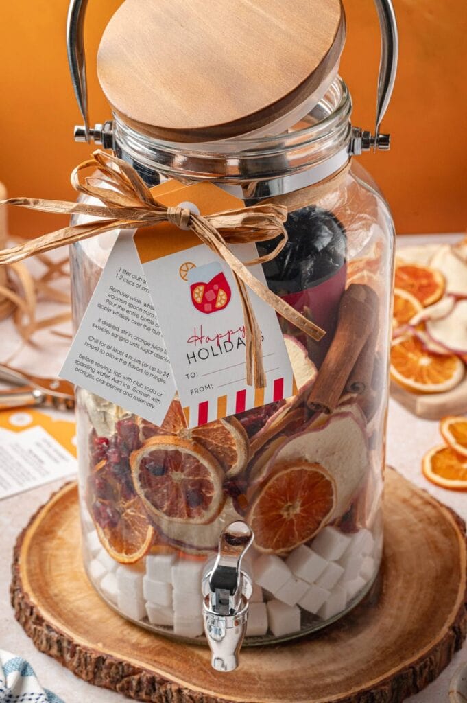 sangria gift in a jar