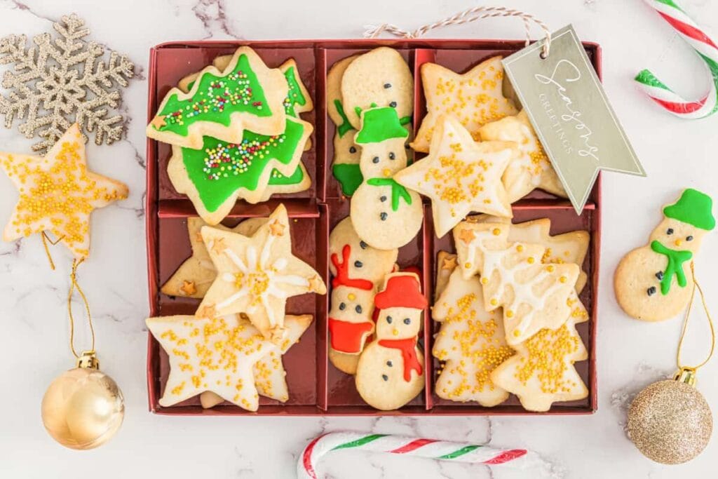sugar cookies in box