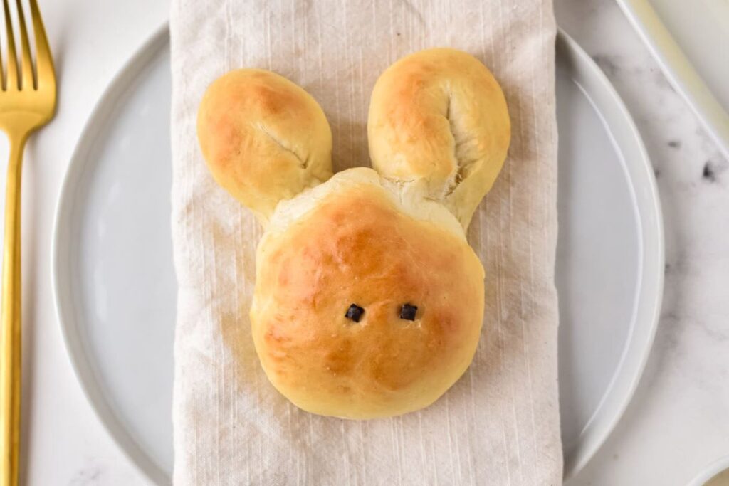 A close up shot of Bunny Rolls.