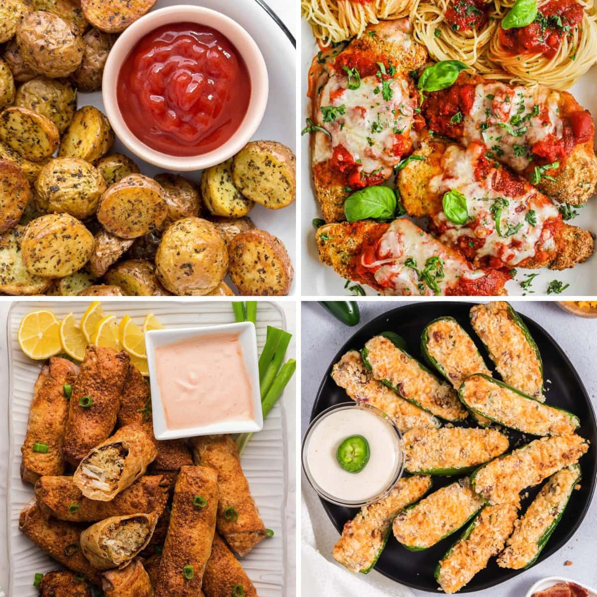 Air fryer favorites collage.