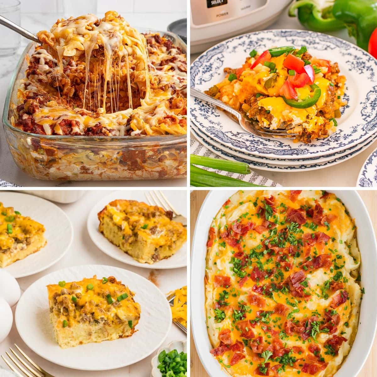 Casseroles collage.