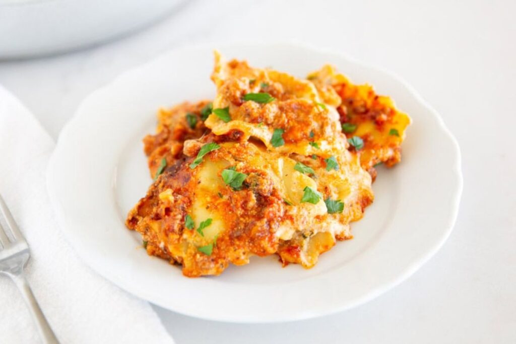 A close up shot of million dollar ravioli.