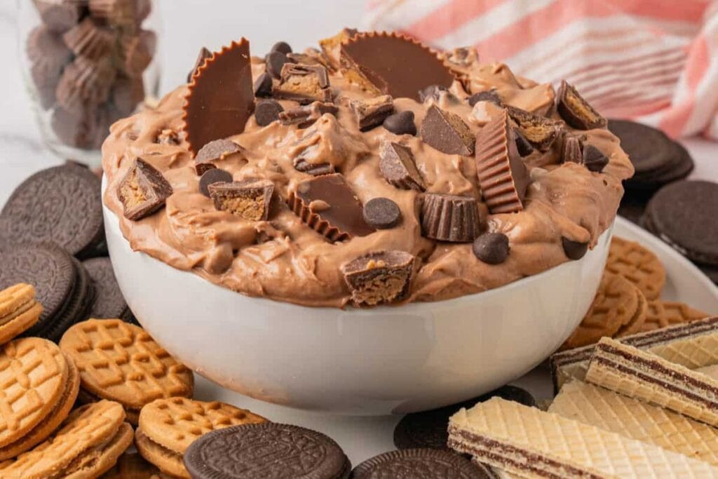 Reese’s fluff in a bowl.