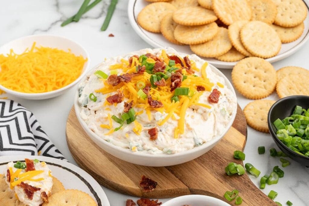 Crack dip in a bowl.