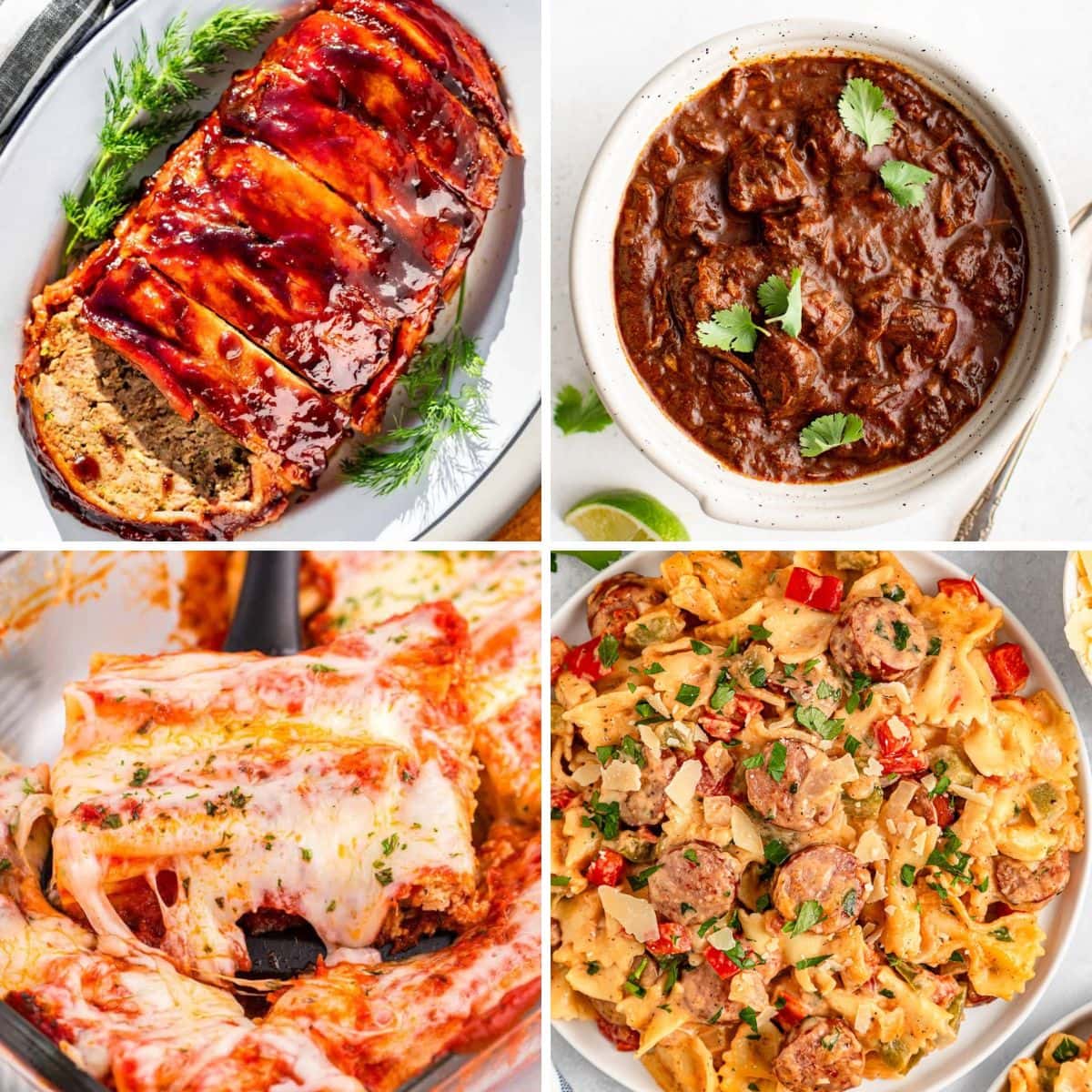 Dinners collage.
