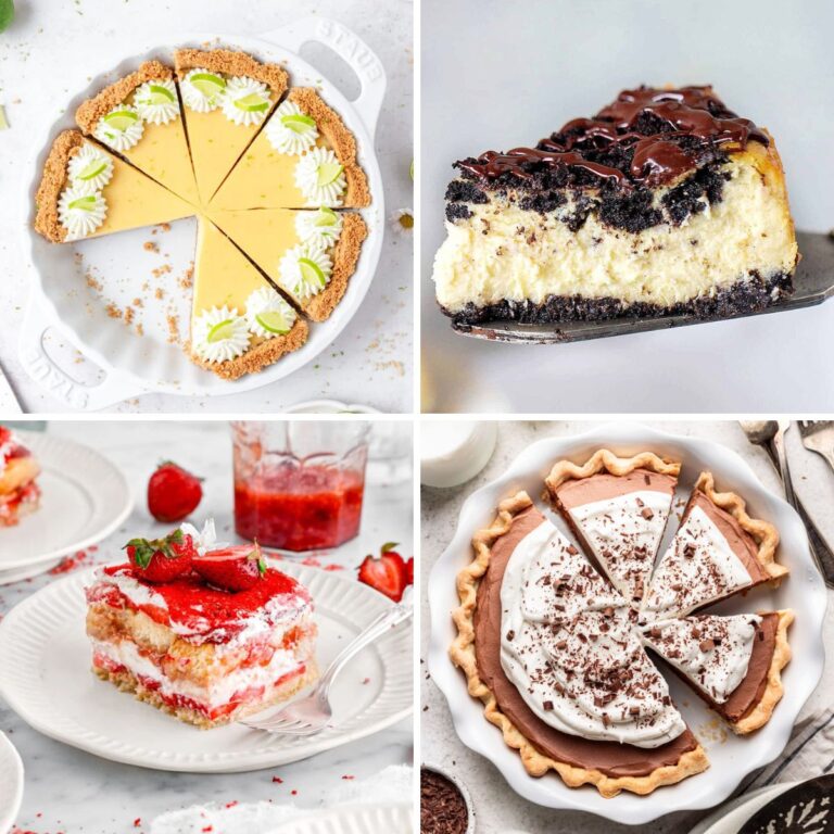 Collage of go-to desserts.