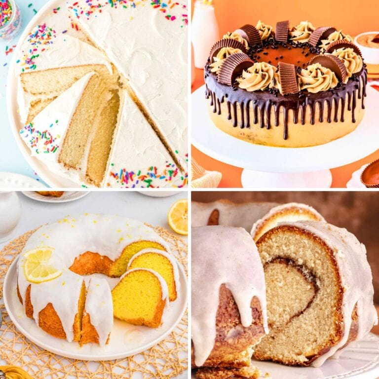 Cakes collage.