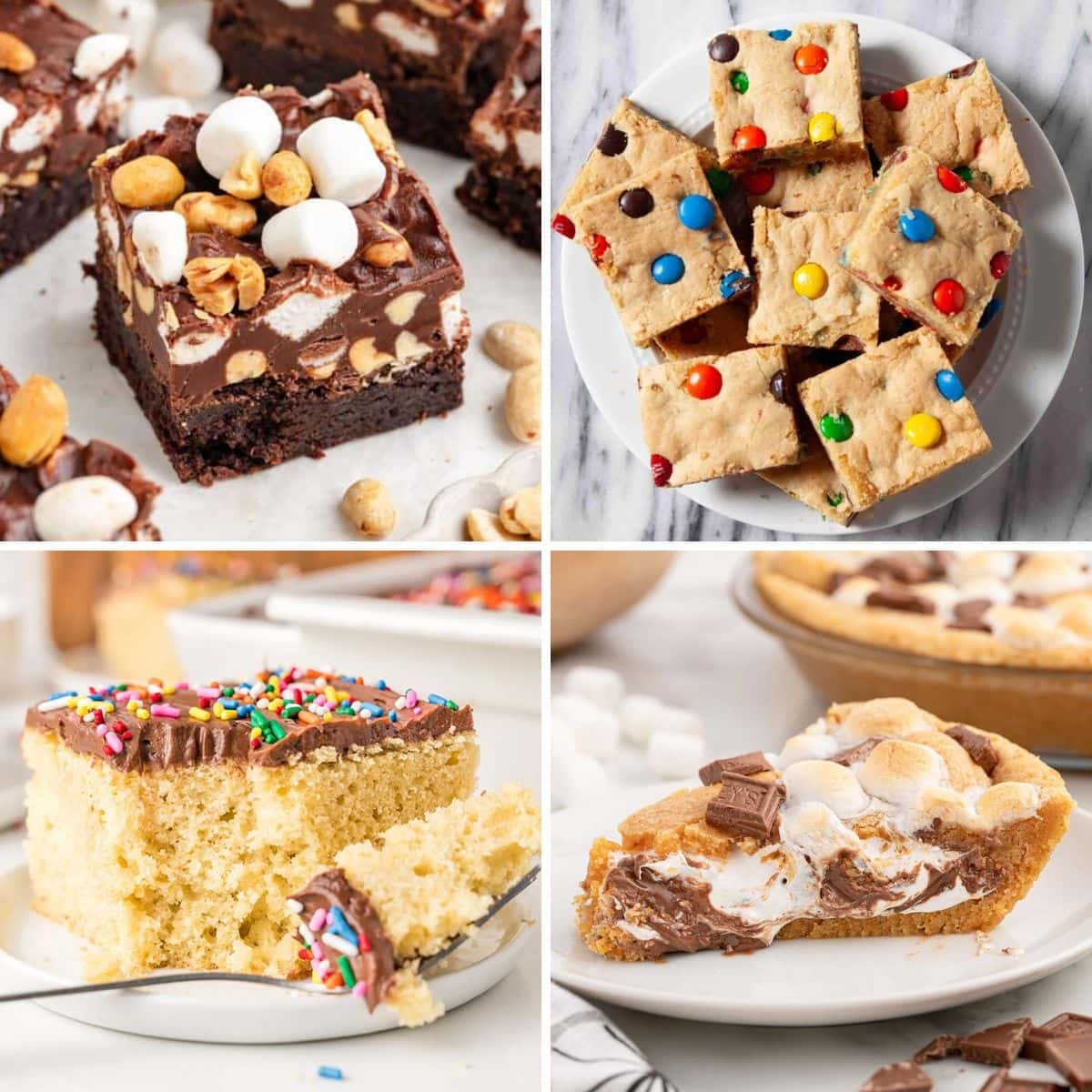 Desserts collage.