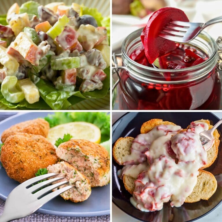 Collage of foods my baby boomer dad despised eating.