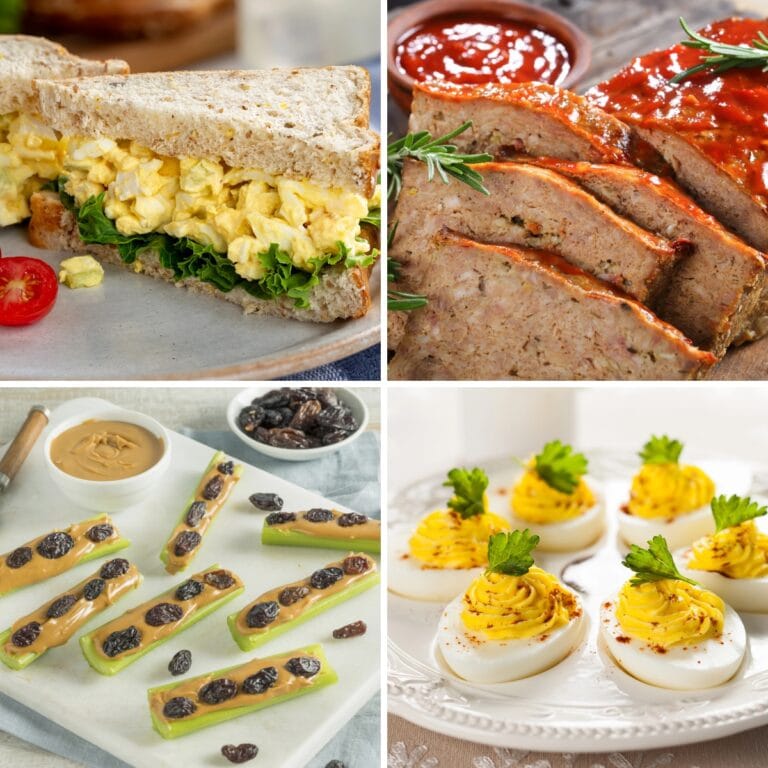 Collage of foods my boomer dad grew up on.