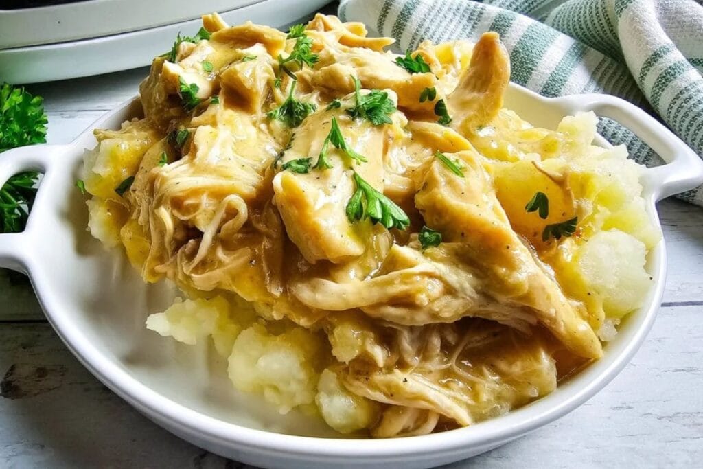slow cooker gravy chicken