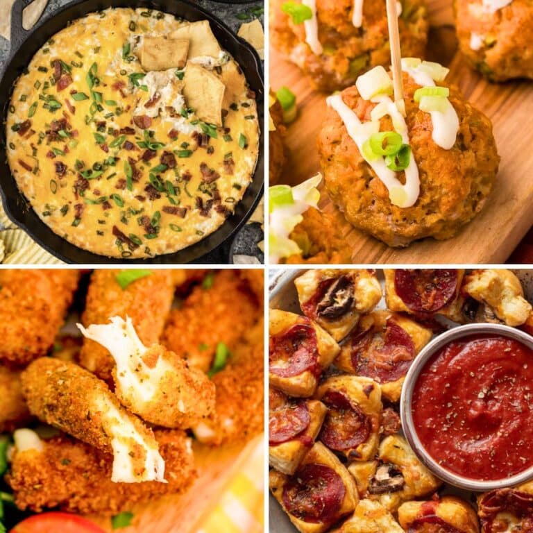 Appetizers collage.