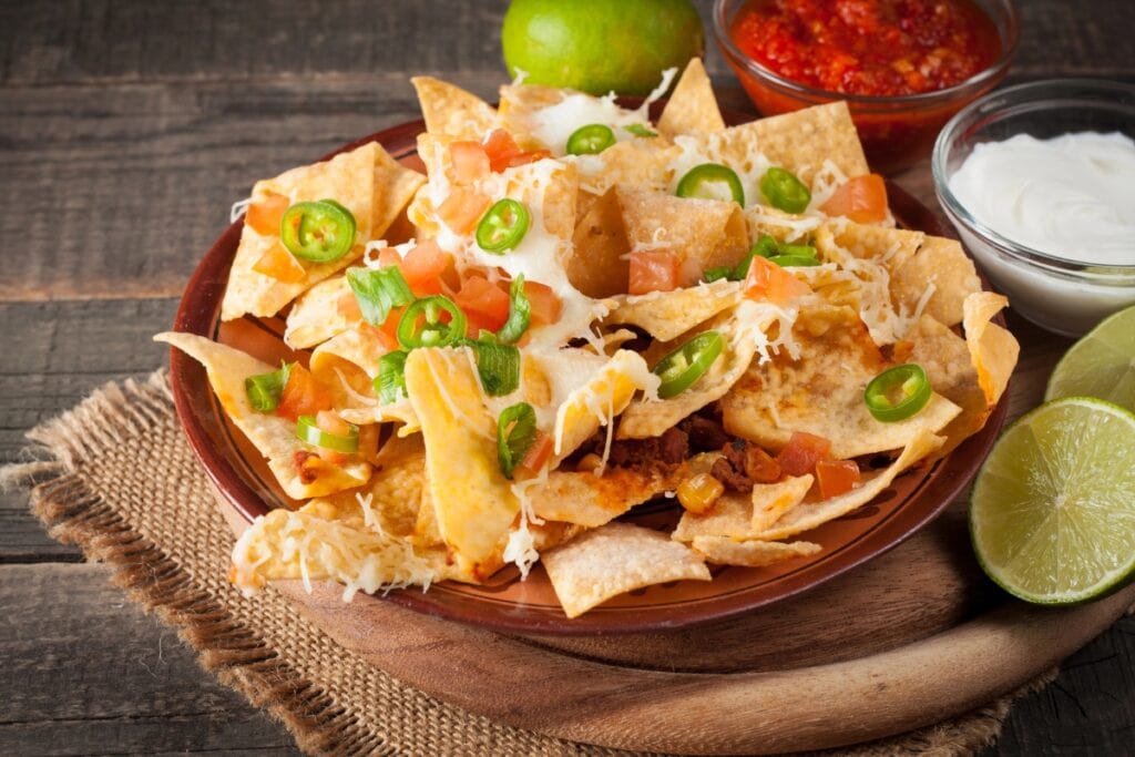 Nachos in a bowl.