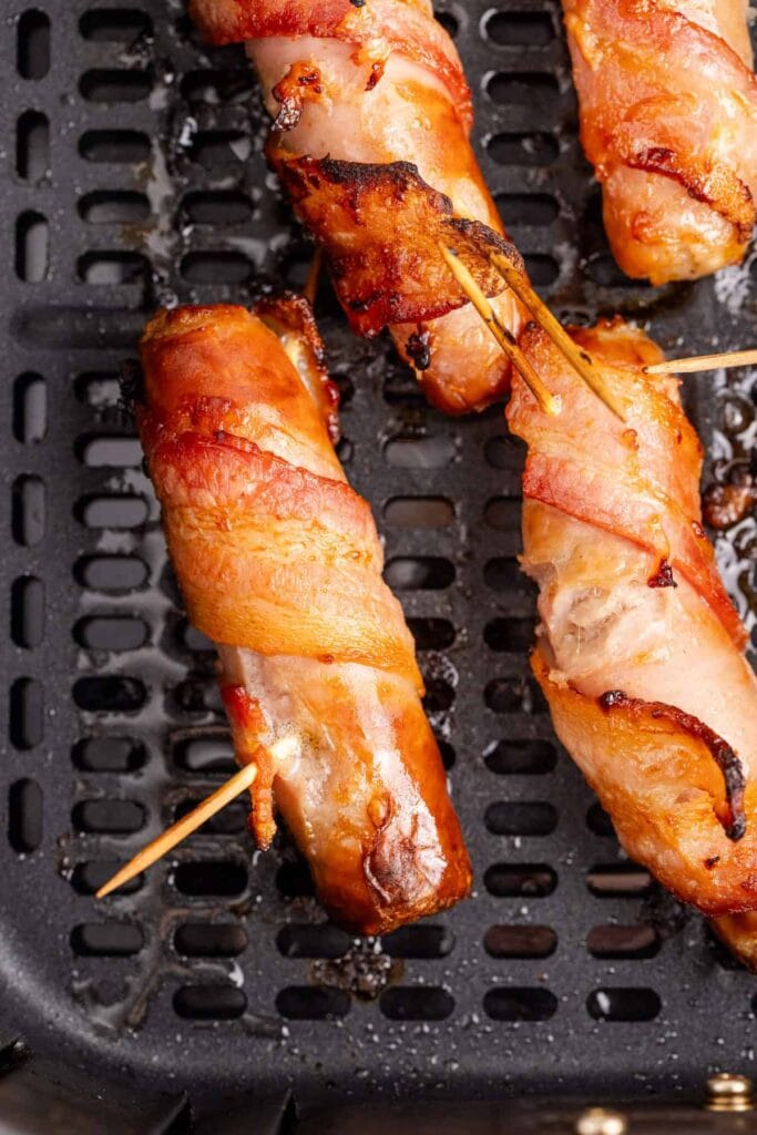 bacon wrapped sausage in air fryer
