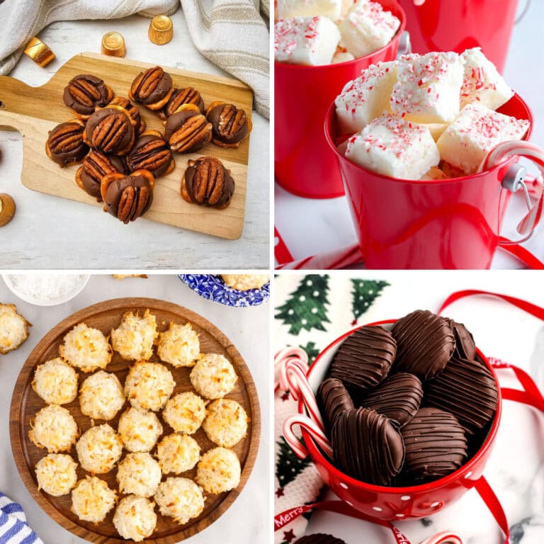 Cheap Christmas Treats for Parties, Gifts, and Bake Sales collage