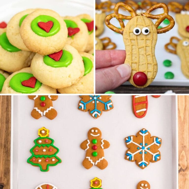 Christmas cookies to make with kids collage