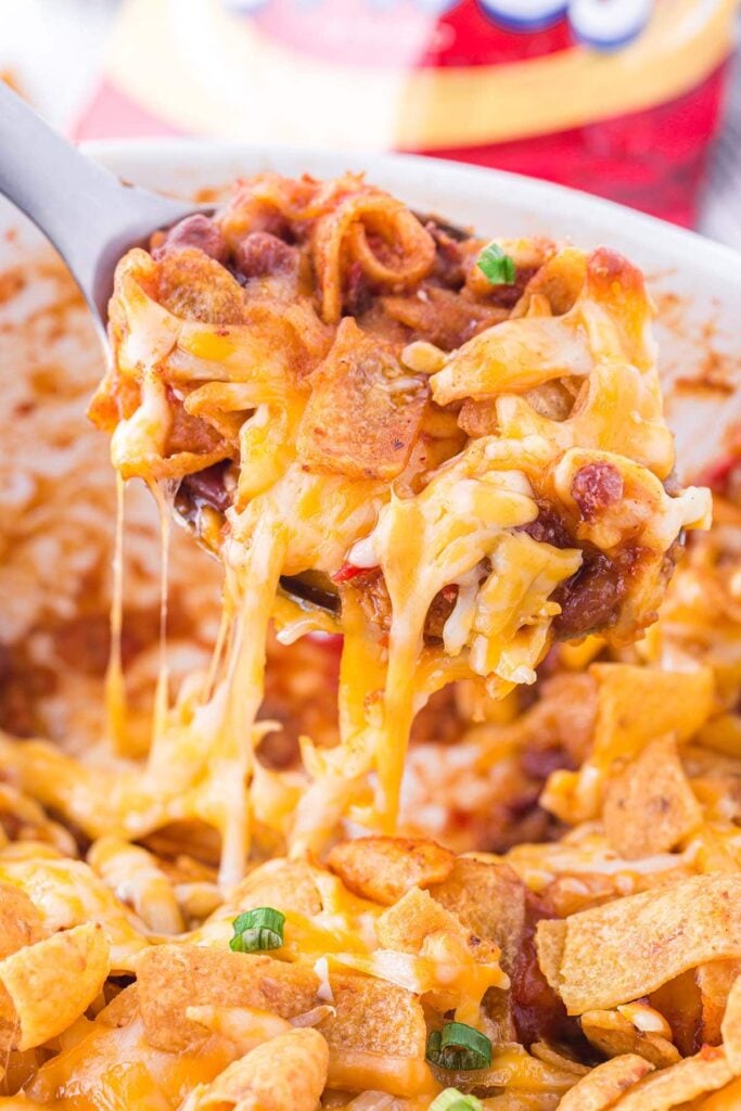 frito casserole in dish