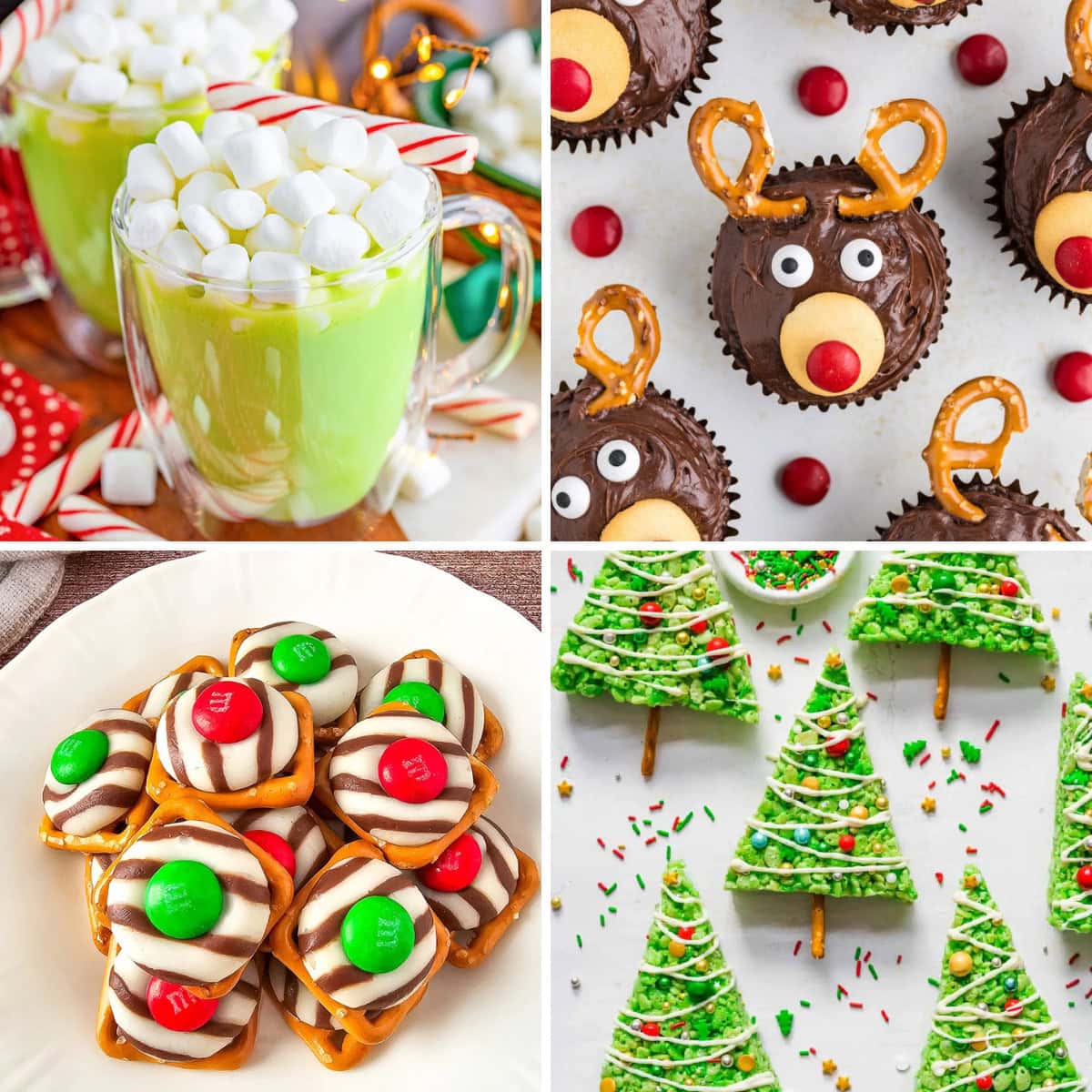 Easy Christmas Desserts family friendly collage