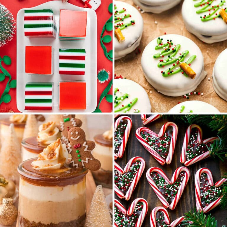 No Bake Christmas Treats Collage