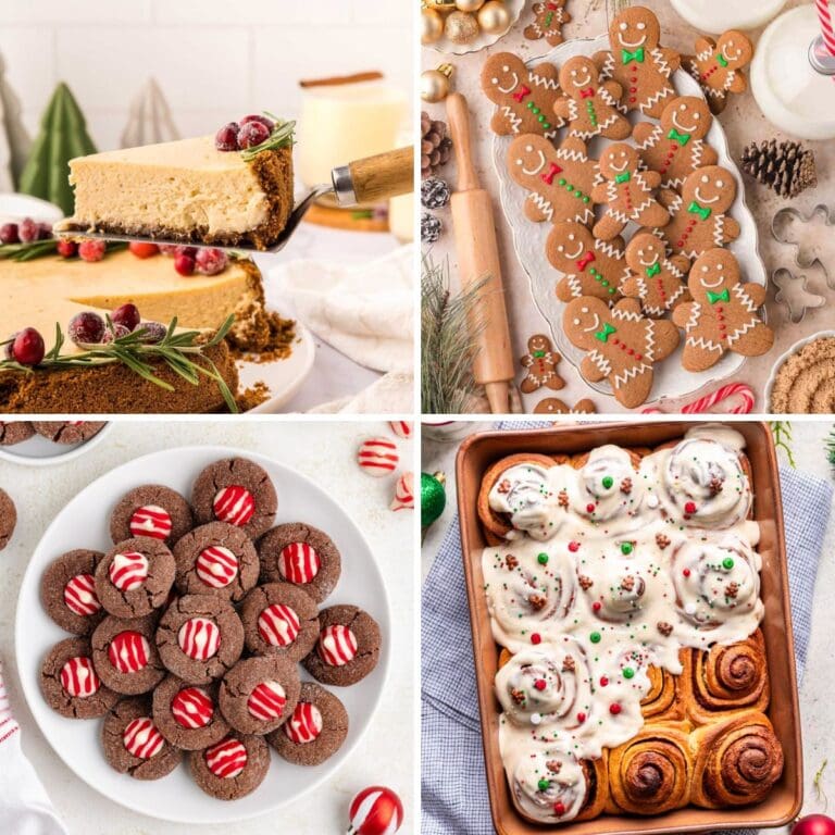 Christmas Baking Ideas Holiday Treats and Dessert Recipes collage