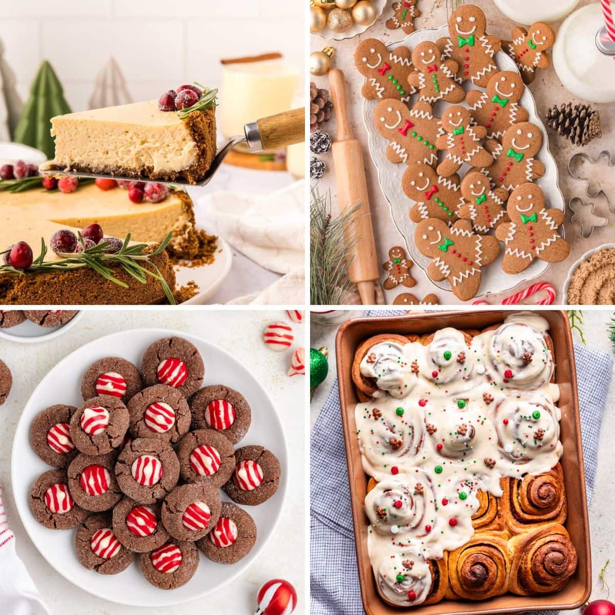 Christmas Baking Ideas Holiday Treats and Dessert Recipes collage
